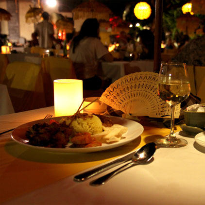 Bali Restarunt, Collections of dining venue  starting from Indonesian, Italian, Chinese, Indian at all inclusive bali resort