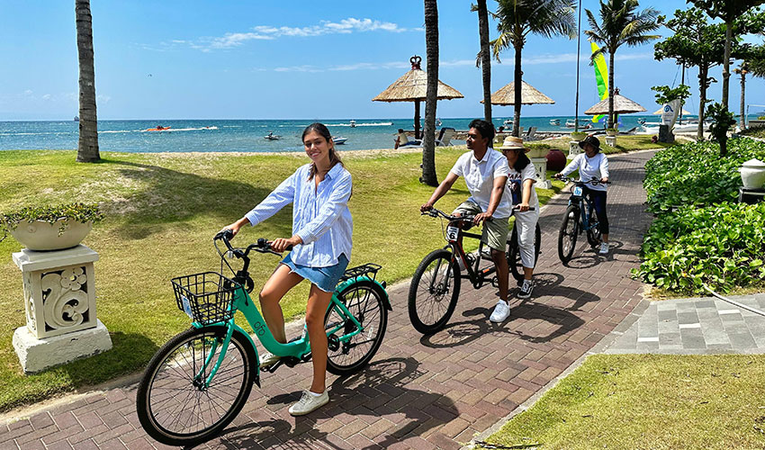 bali activities, Bicycle tour at Grand Mirage Resort