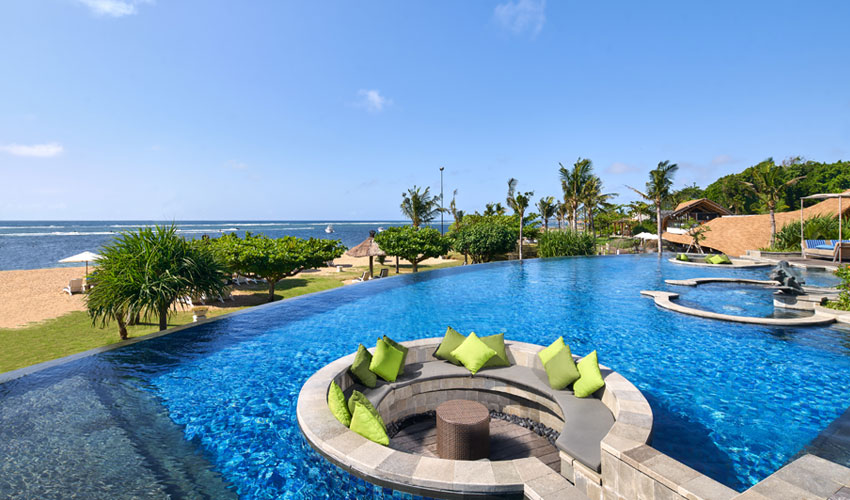 infinity pool beach front