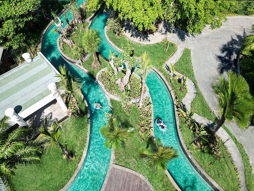 Main Pool at the Family Paradise with pool slides