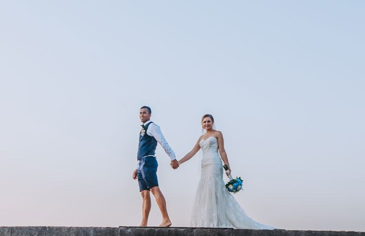 Beach wedding with the unobstructed beach as a background, Bali Beach Wedding Venue