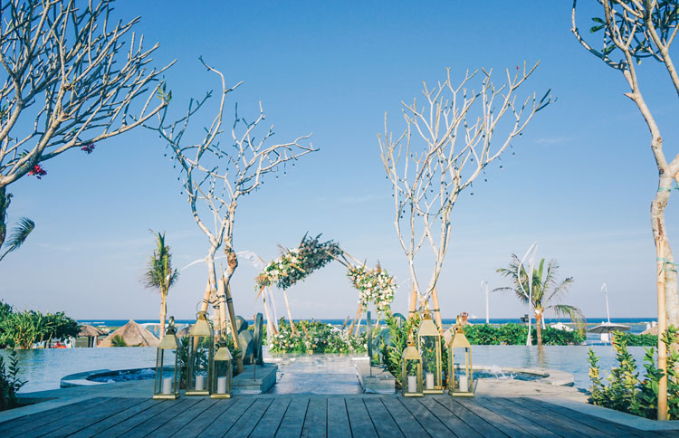 infinity wedding venue Ocean Infinity Pool, bali wedding venue